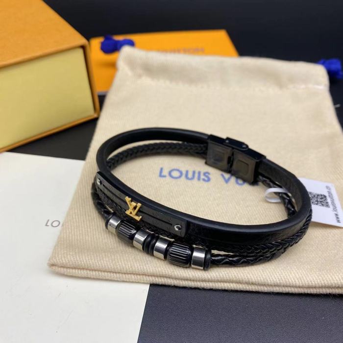 Three layer couple bracelet