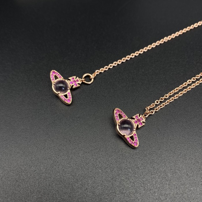 Bicolor Little Saturn Bracelet Necklace