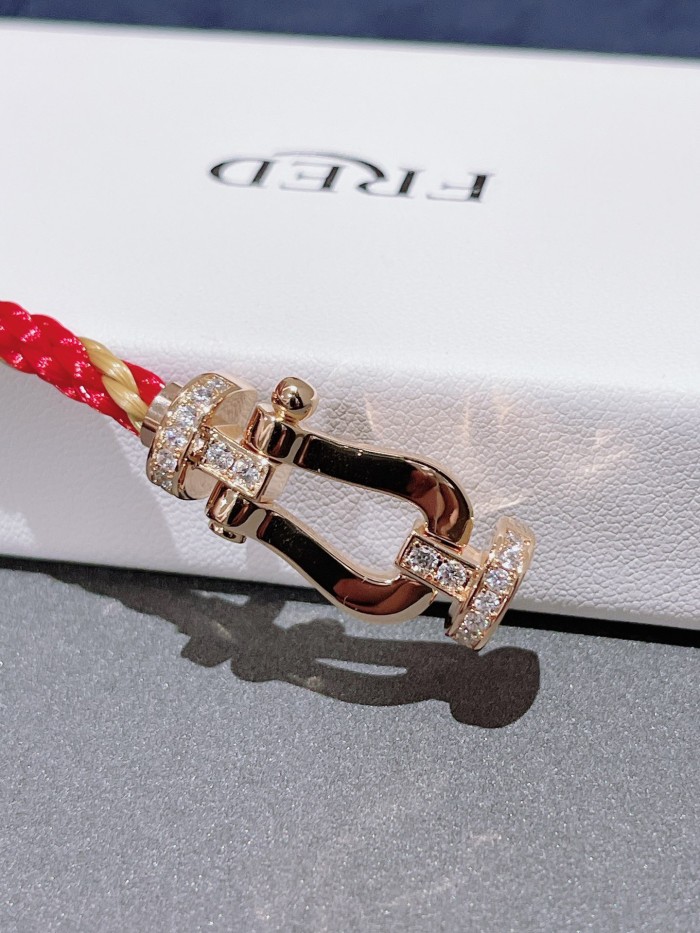 Large nylon red rope bracelet