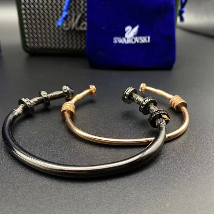施华洛世奇双色半开口手镯