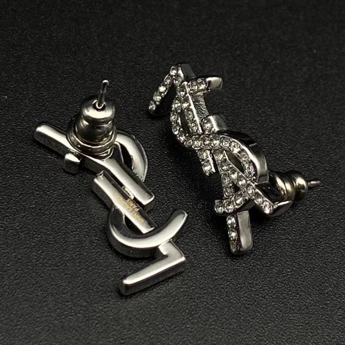 Diamond logo earrings