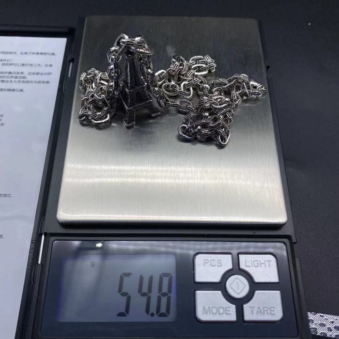 Iron Tower Pendant Necklace