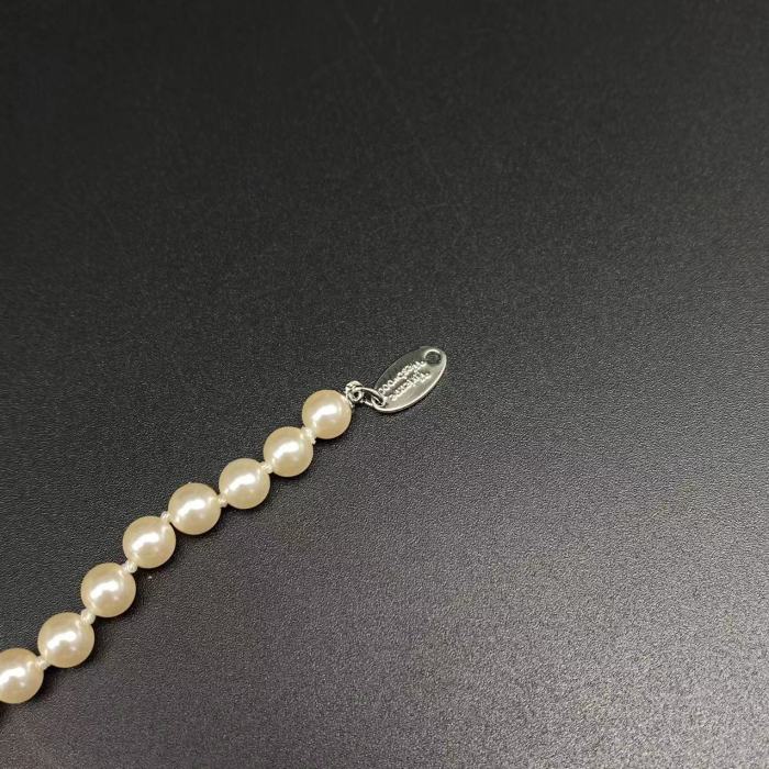 Pink Saturn Pearl Necklace