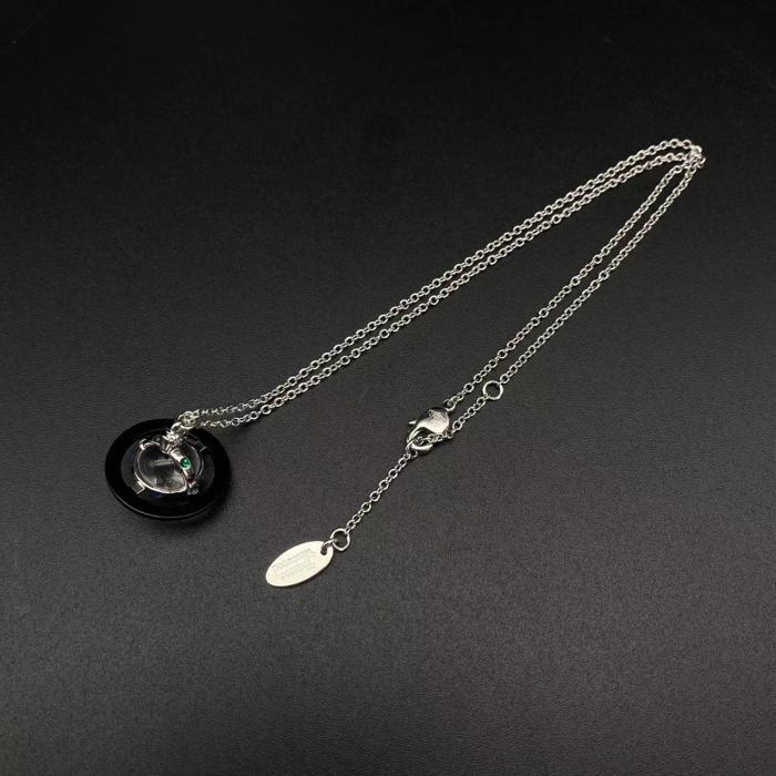 Four color Saturn necklace