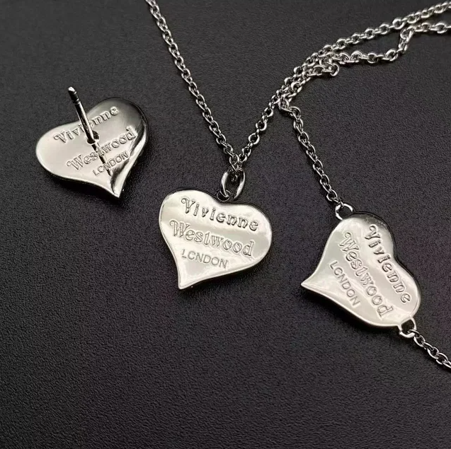 Pink shell love necklace/bracelet/stud earrings