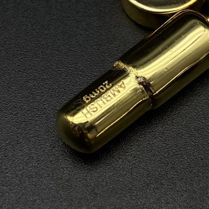 Sterling Silver 925 Gold Plated Classic Pill Necklace