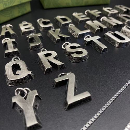 Letter pendant necklace