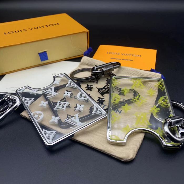 Acrylic transparent card slot Keychain