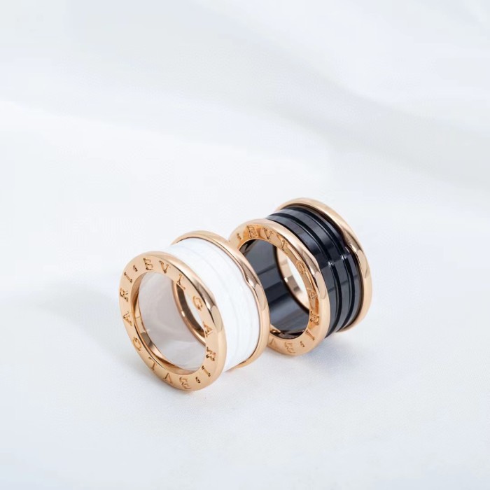 Two color ceramic plain ring