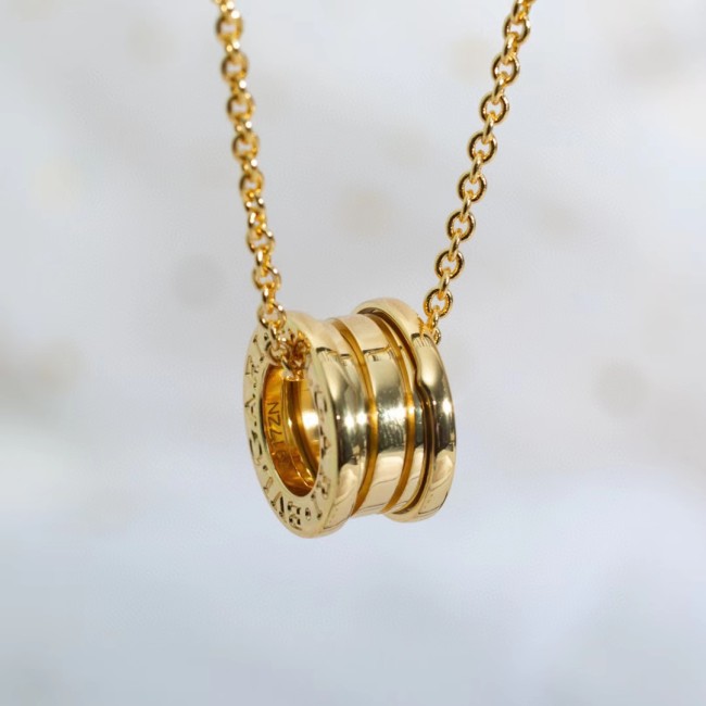 Tricolor gold plated spring Necklace