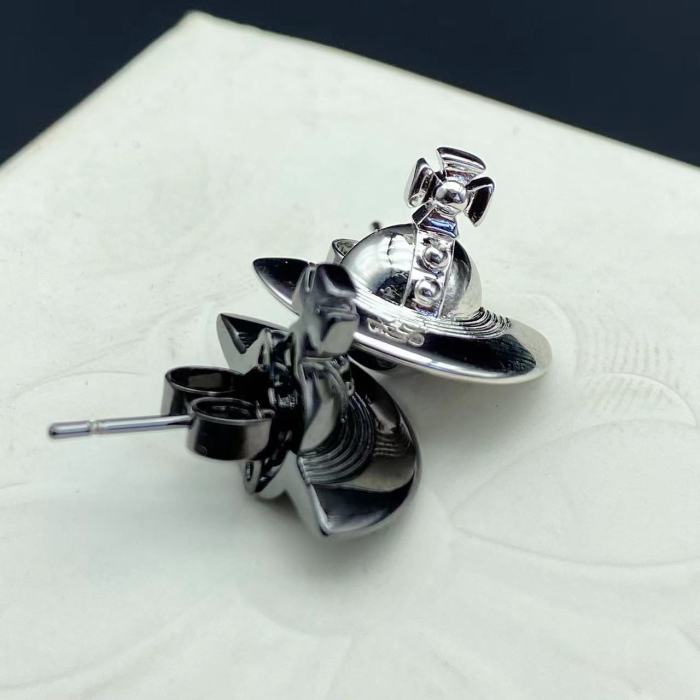 Semi solid Saturn earrings