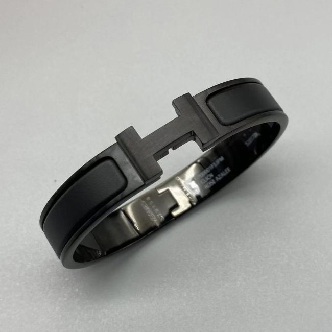 Matte black solid logo Bracelet