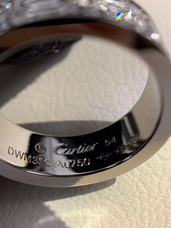 6mm tricolor V gold three row full diamond ring