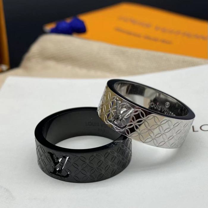 Full print hollow relief printing ring