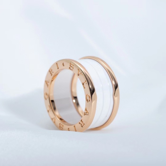 Two color ceramic plain ring