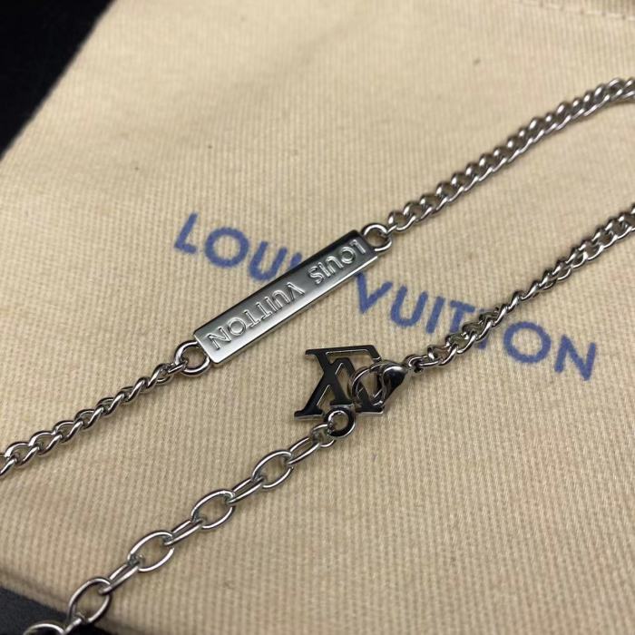 Circular logo pendant necklace