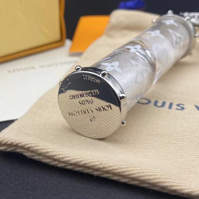 Acrylic transparent hourglass key chain