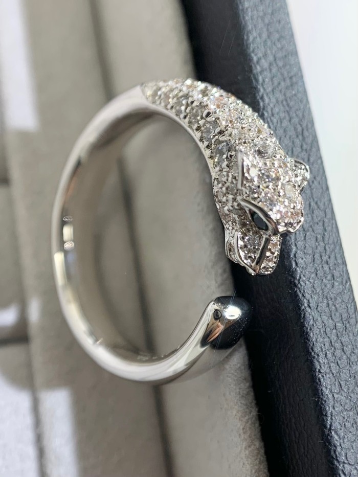 Full Diamond Cheetah Open Ring