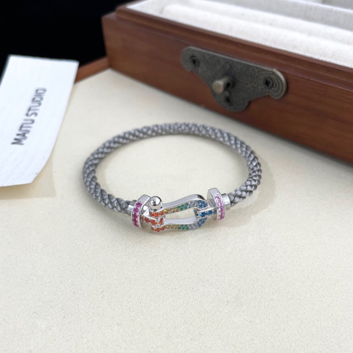 Precision Steel Nylon Bracelet Full Diamond Bracelet