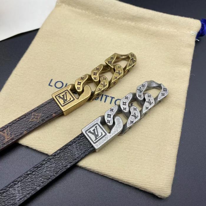 Two color leather hook Bracelet