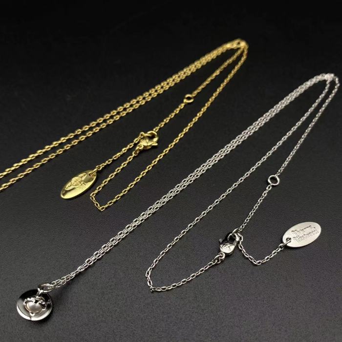 Mini Pearl Saturn Necklace