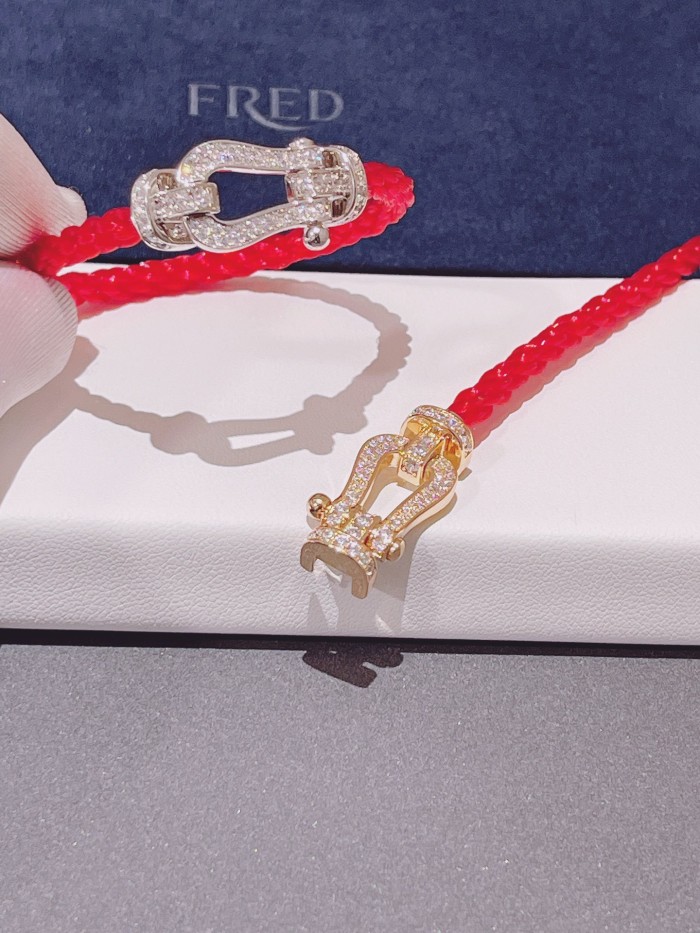 Large red nylon rope bracelet