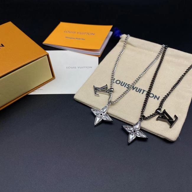 Diamond logo pendant necklace