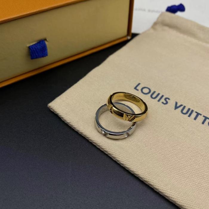 3D embossed titanium logo ring