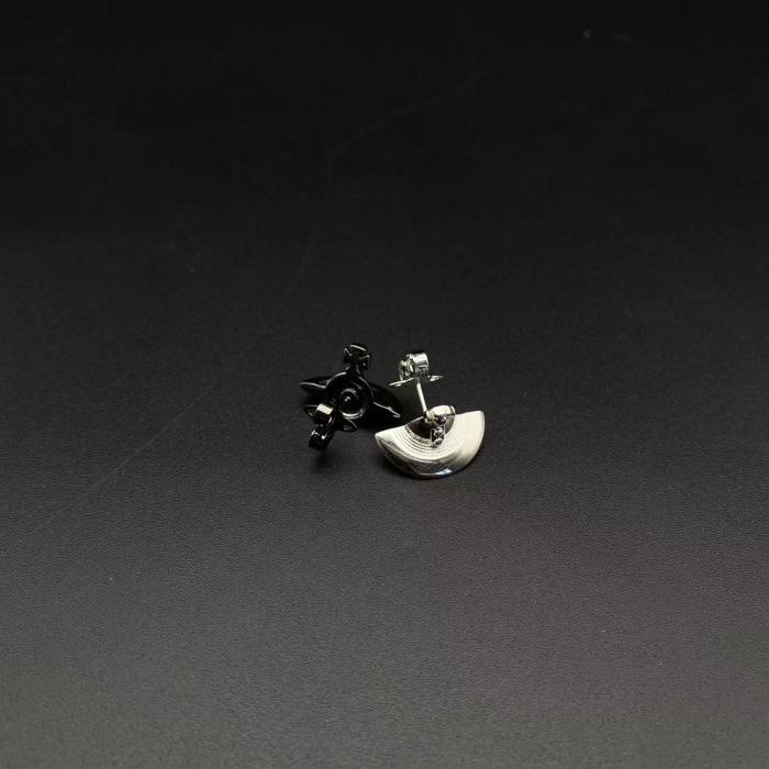 Semi solid Saturn earrings