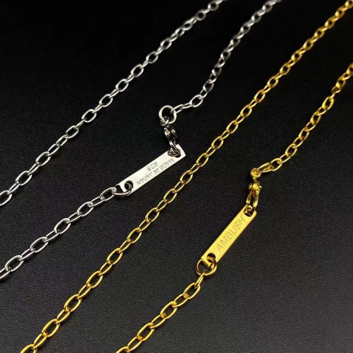 Sterling silver 925 gold-plated bunny necklace