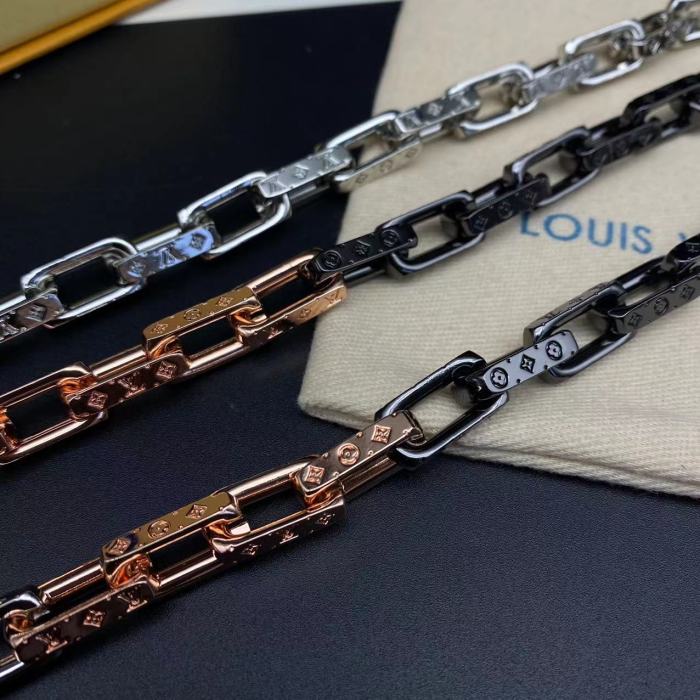 Three color patchwork bracelet necklace