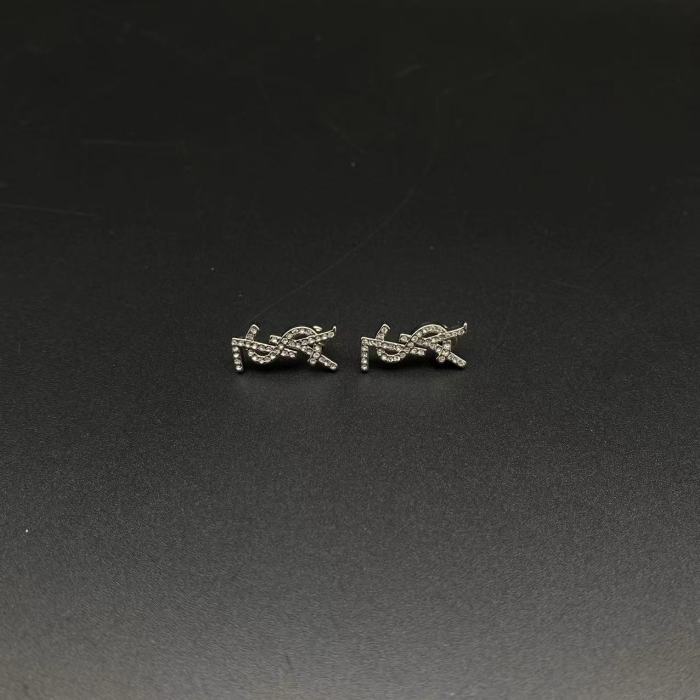 Diamond logo earrings