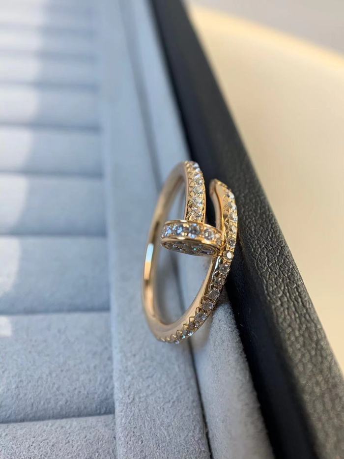 full diamond nail ring