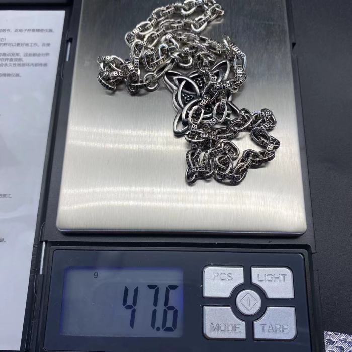 Thai Silver Logo Pendant Necklace