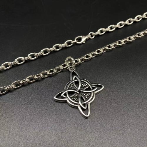 Thai Silver Logo Pendant Necklace
