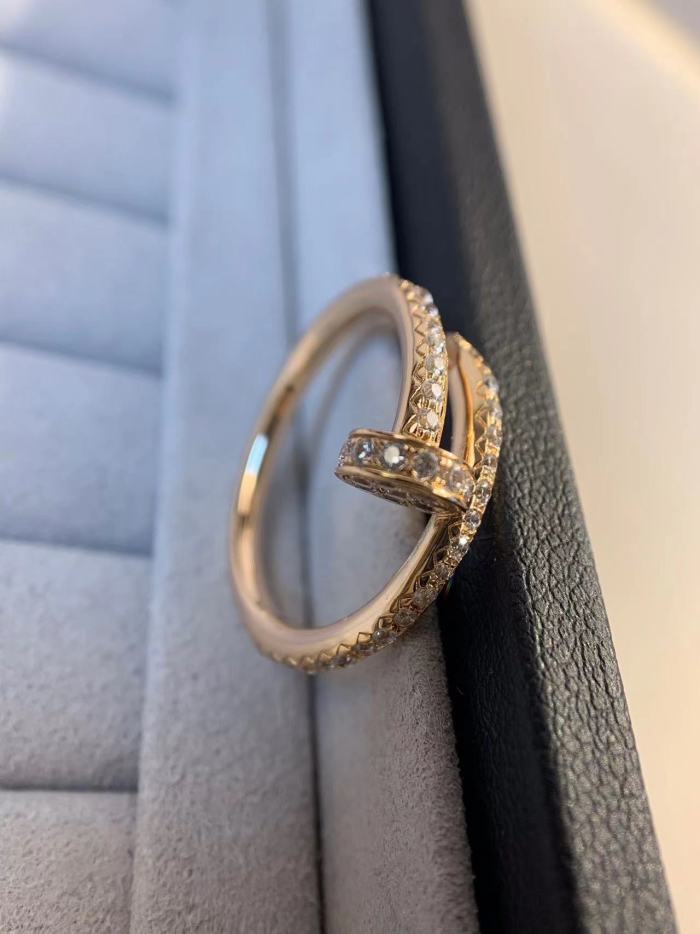 full diamond nail ring