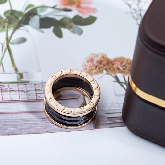 Two color ceramic plain ring