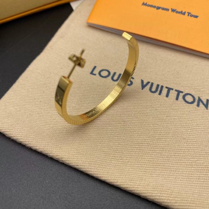 Gold semicircular Earrings