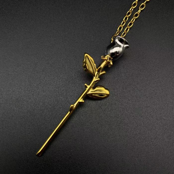 Rose Pendant Necklace