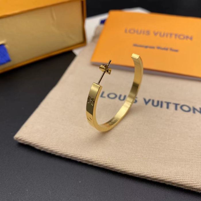 Gold semicircular Earrings