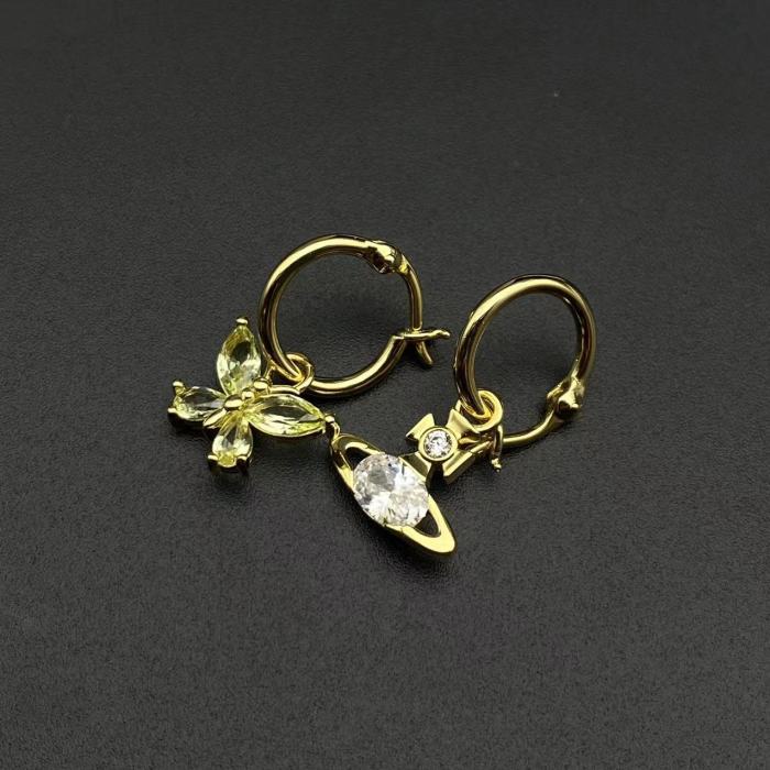 Butterfly Saturn Earrings