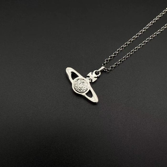 Pink Saturn Necklace