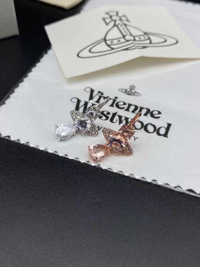 West Queen mermaid tears with diamond earrings