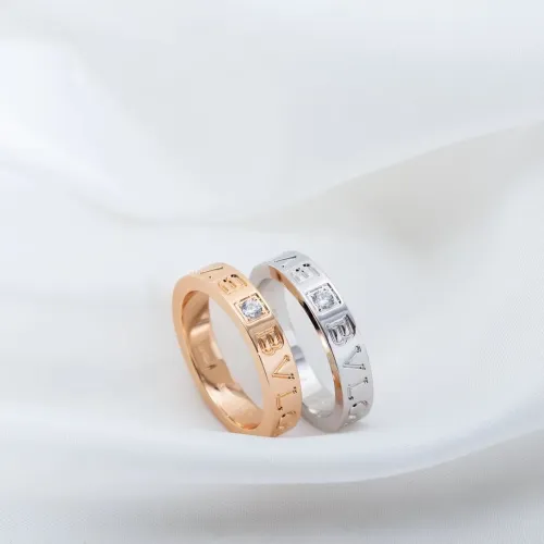Single diamond letter ring