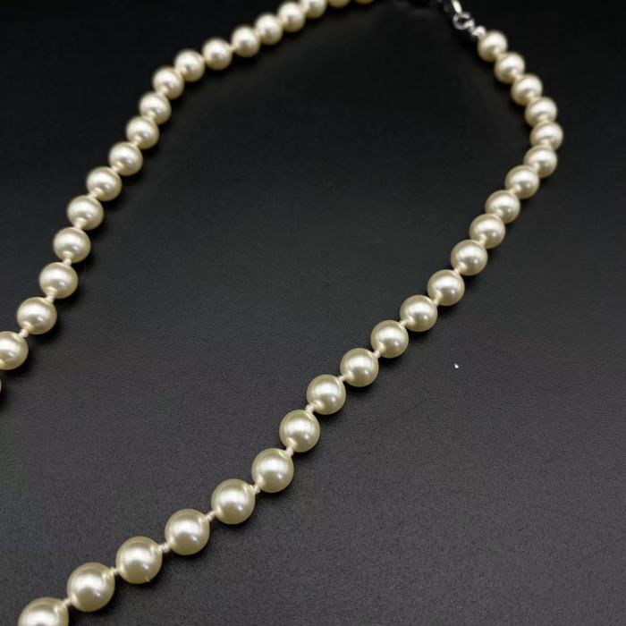 Pink Diamond Pearl Saturn Necklace