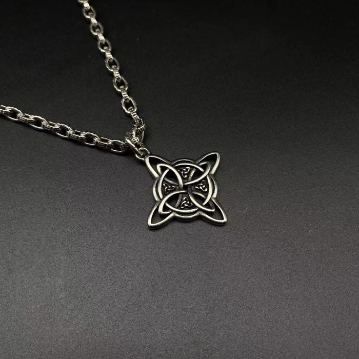 Thai Silver Logo Pendant Necklace