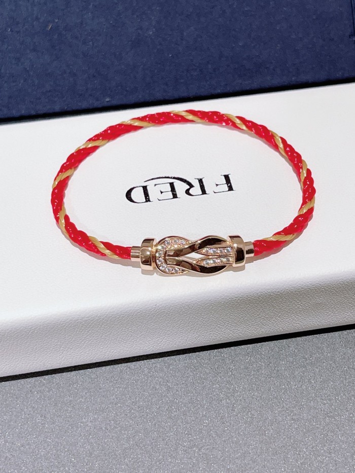 Small nylon red rope bracelet