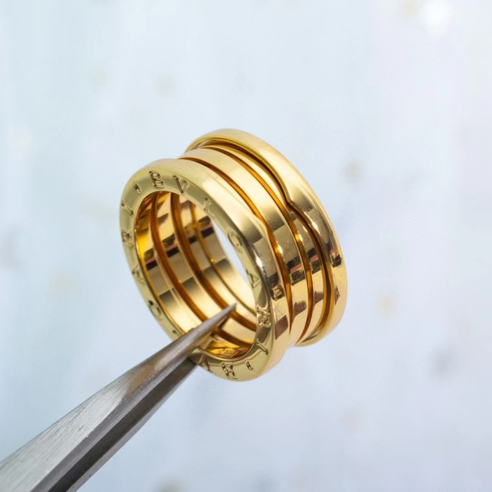 Three color wide small waist ring