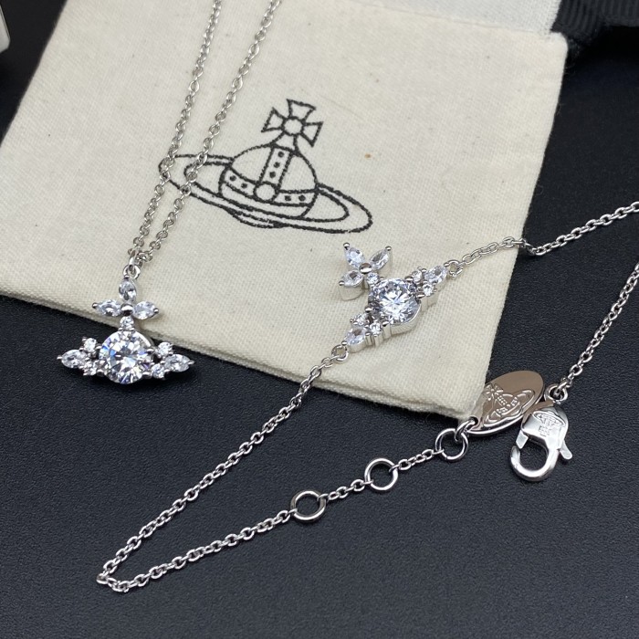 Full Diamond Flower Necklace/Bracelet