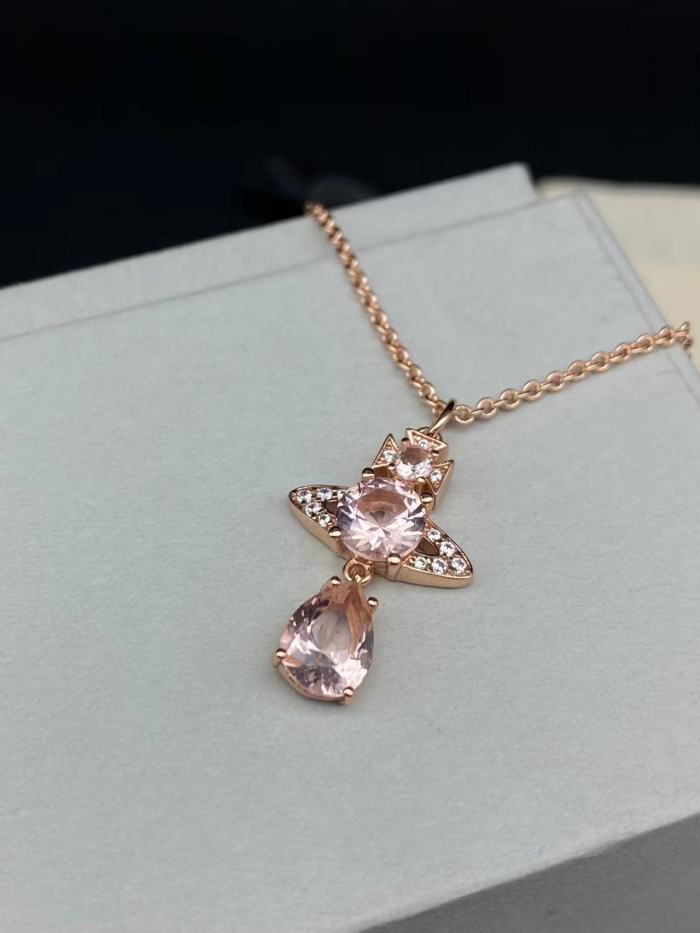 West Queen mermaid tears diamond necklace